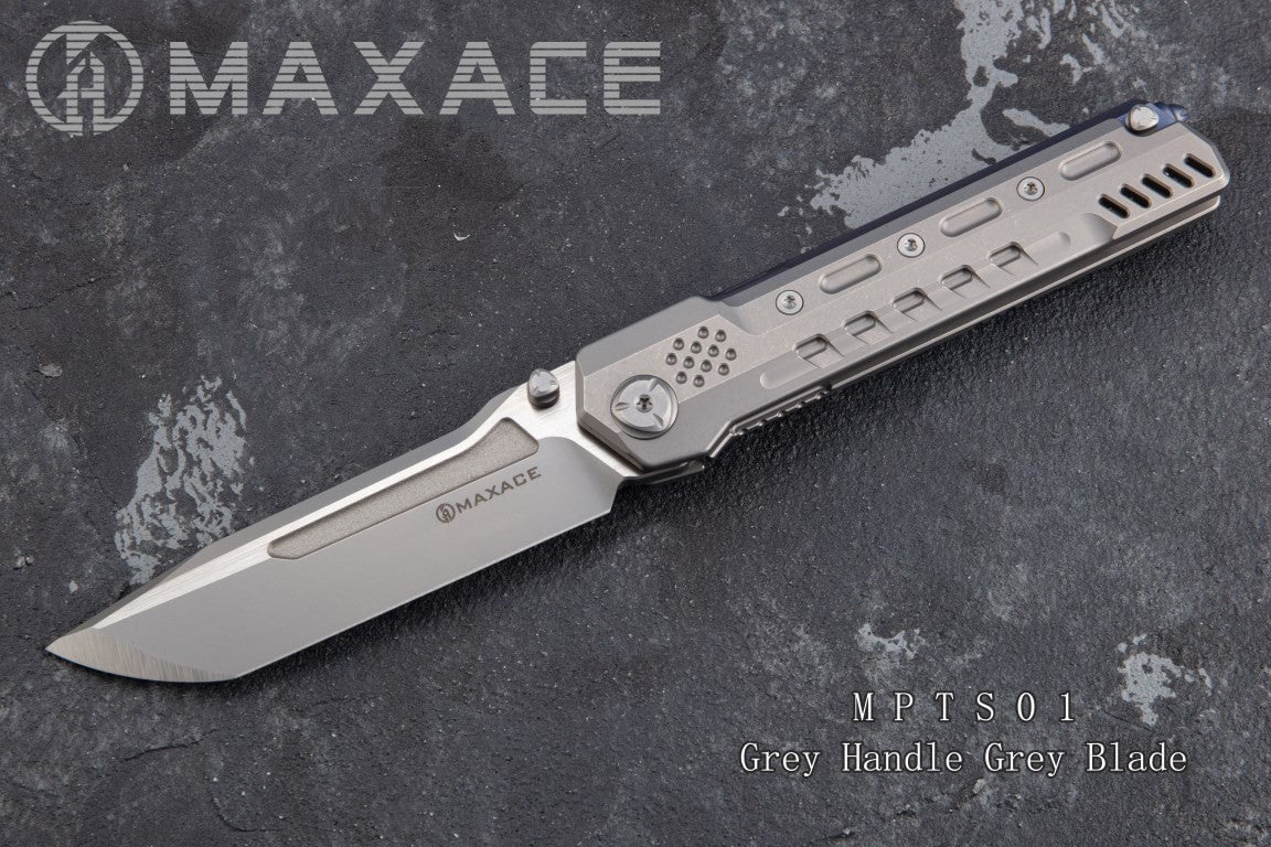 # ** BACK AGAIN ** MAXACE PTEROSAUR - M390 BLADE - GREY OR STONEWASH TITANIUM - True Talon