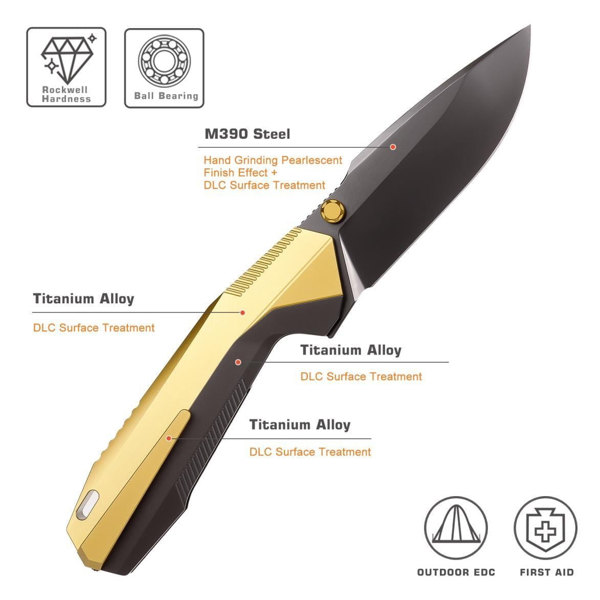 # ** ALMOST GONE ** REMETTE - RT-WK1 - SWITCHBACK - 3 INCH M390 BLADE - - True Talon