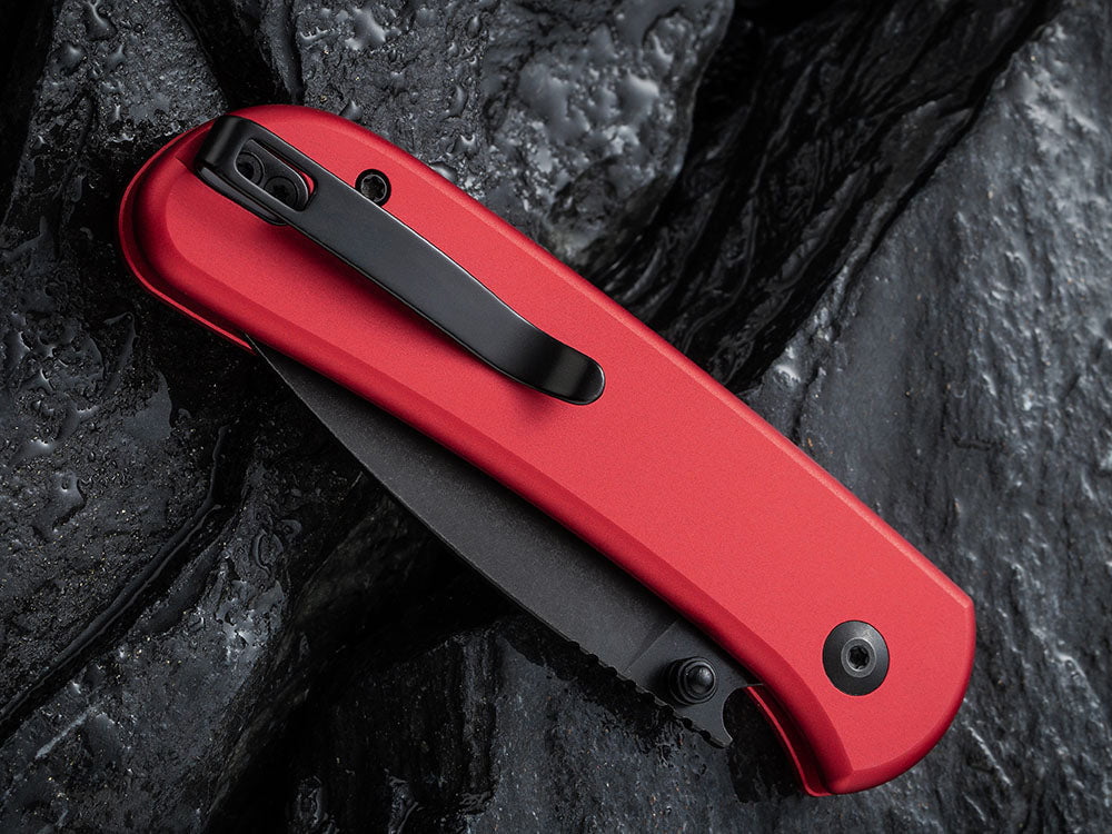 # ** BACK AGAIN ** CIVIVI - C22030 QUBIT - Button Lock - Sandviick 14C28N Blade - VARIOUS HANDLE COLORS - True Talon