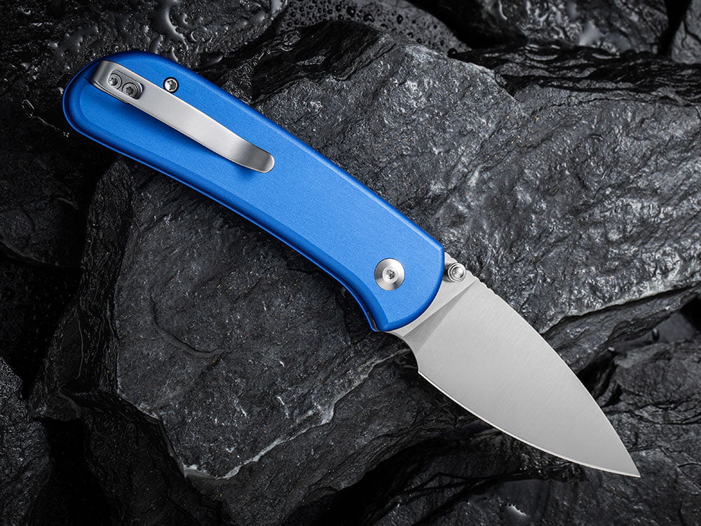 # ** BACK AGAIN ** CIVIVI - C22030 QUBIT - Button Lock - Sandviick 14C28N Blade - VARIOUS HANDLE COLORS - True Talon