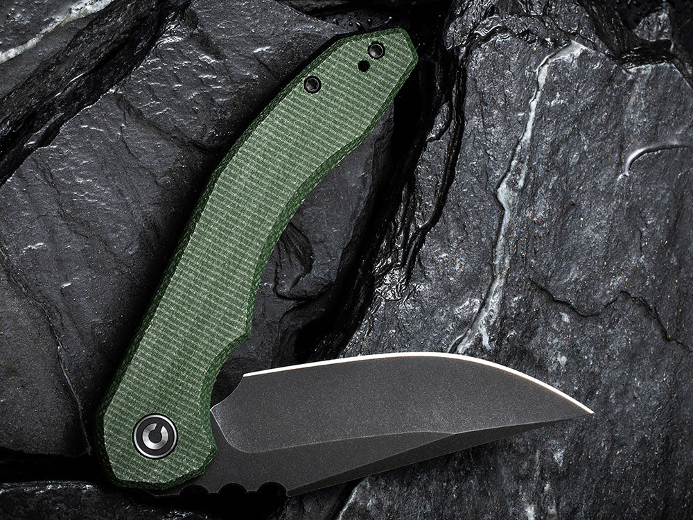 # ** HERE NOW ** CIVIVI - C23050 - BLUETICK - 14C28N or Damascus BLADE - NEW DAMASCUS MODEL
