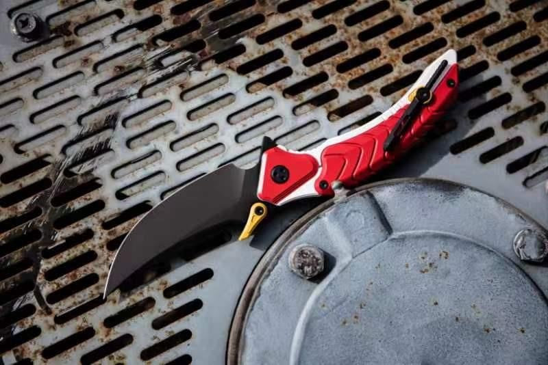 # ** ALMOST GONE ** Maxace DRAGON KNIGHT - Big 4.13 inch M398 Blade - Cerakote Handles n 3 Color Combinations