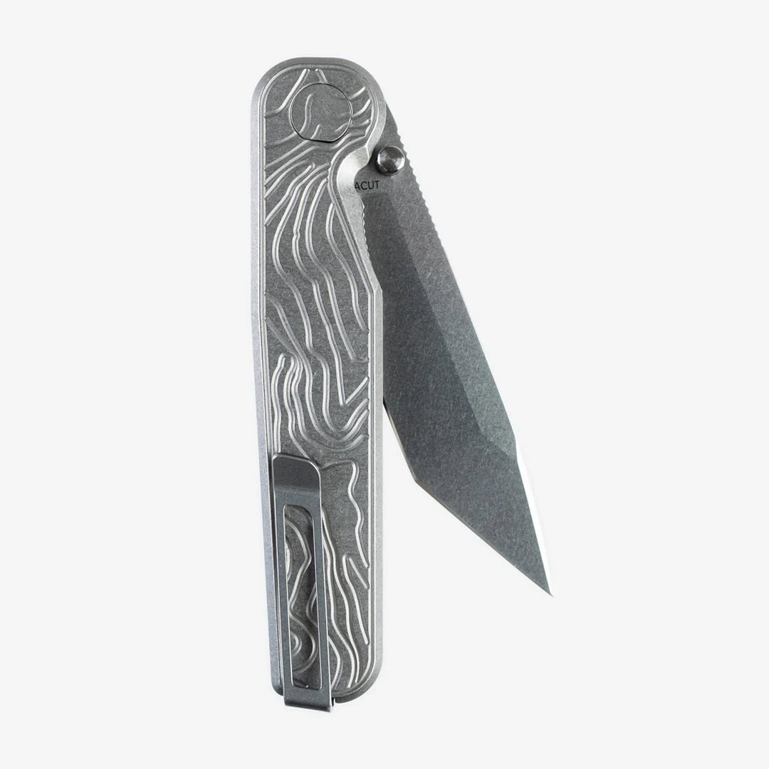 TACTILE KNIFE - ROCKWALL TOPOGRAPHICAL - MAGNACUT STEEL BLADE - LIMITED RUN !!