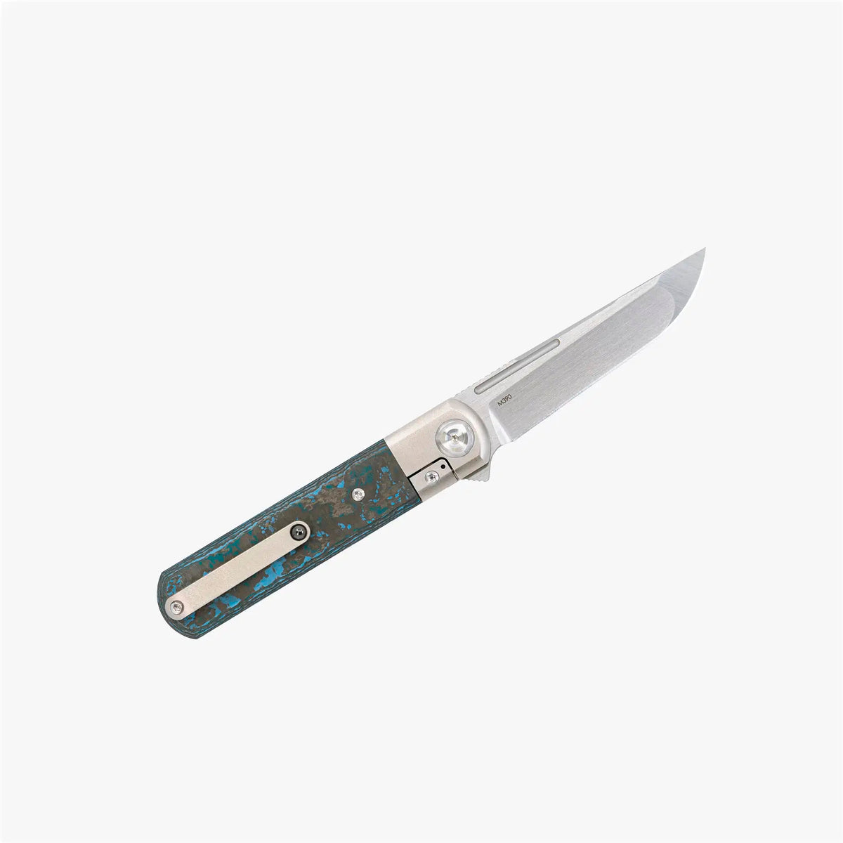 # ** ALMOST GONE ** Liong Mah - T-1 TANTO - M390 Blade - Mokuti - Fat Carbon - Titanium Handles - LIMITED EDITION