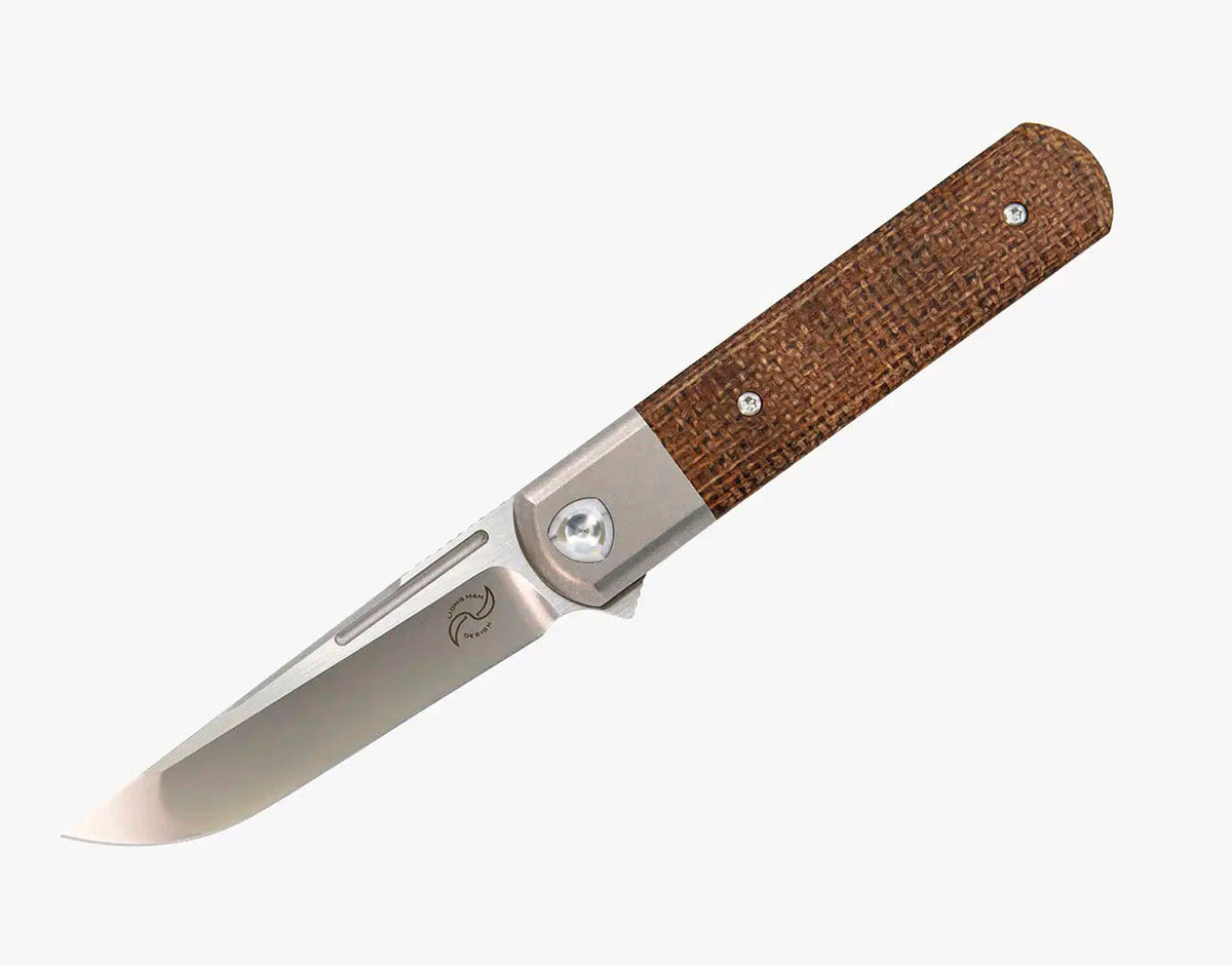 # ** ALMOST GONE ** Liong Mah - T-1 TANTO - M390 Blade - Mokuti - Fat Carbon - Titanium Handles - LIMITED EDITION