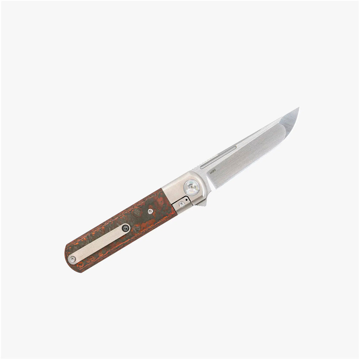 # ** ALMOST GONE ** Liong Mah - T-1 TANTO - M390 Blade - Mokuti - Fat Carbon - Titanium Handles - LIMITED EDITION