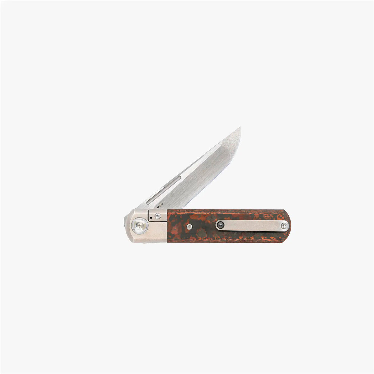 # ** ALMOST GONE ** Liong Mah - T-1 TANTO - M390 Blade - Mokuti - Fat Carbon - Titanium Handles - LIMITED EDITION