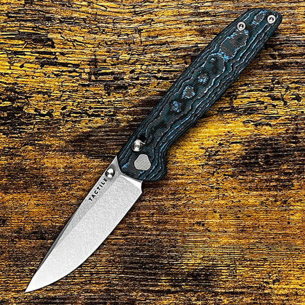 # ** ALMOST GONE ** TACTILE KNIFE - MAVERICK - MAGNACUT STEEL - ARCTIC STORM FAT CARBON - MADE IN THE USA