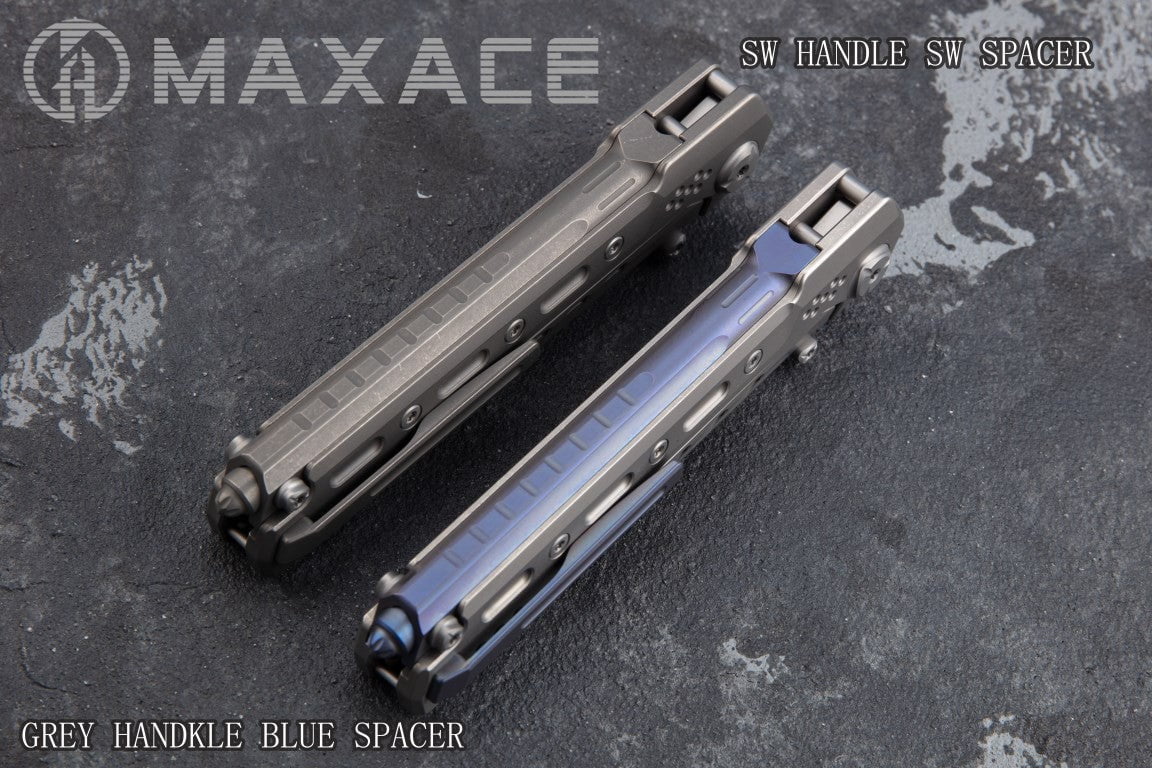 # ** BACK AGAIN ** MAXACE PTEROSAUR - M390 BLADE - GREY OR STONEWASH TITANIUM - True Talon