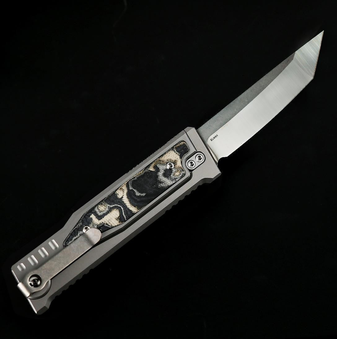 Reate - EXO M - 2.9 INCH ELMAX BLADE - MICARTA INLAYS
