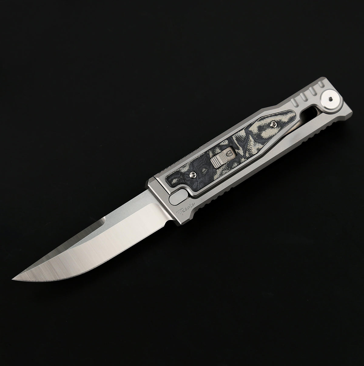 Reate - EXO M - 2.9 INCH ELMAX BLADE - MICARTA INLAYS