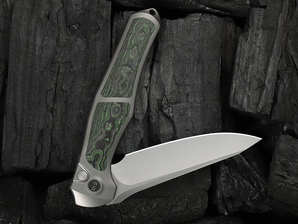 # ** HERE NOW ** - WE Knives - WE07B 702XI 11TH ANNIVERSARY KNIFE- 3.81 INCH M390 Blade - INTEGRAL Handle