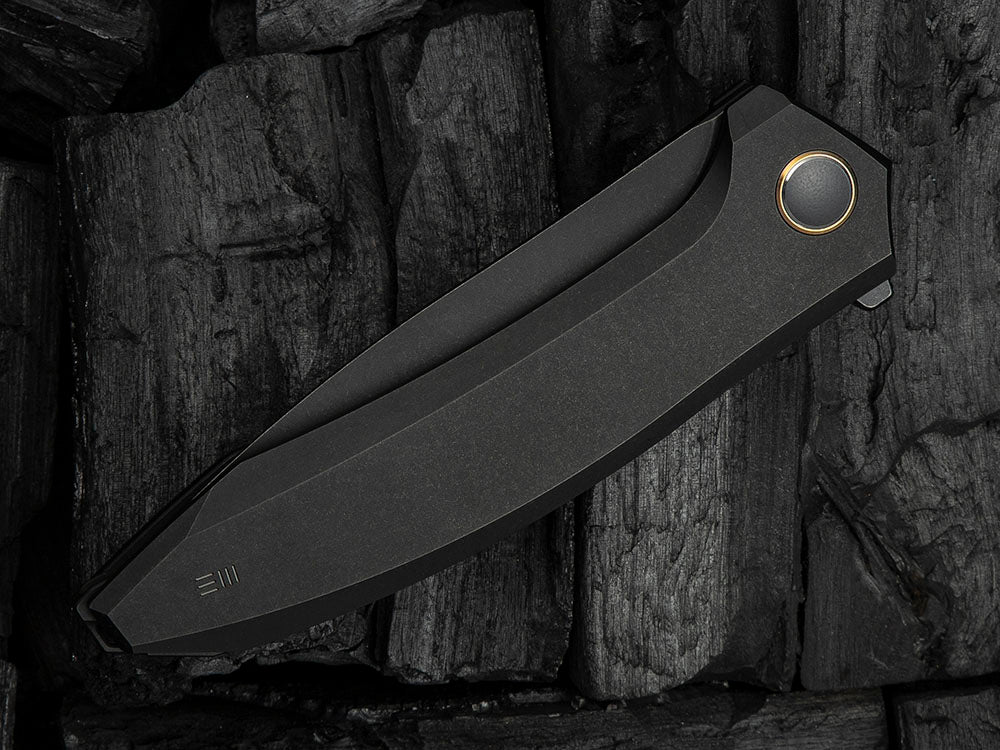 # ** HERE NOW ** - WE Knives - WE23070 ACCUMINAL - 3.98 INCH VANAX Blade - Titanium Handle