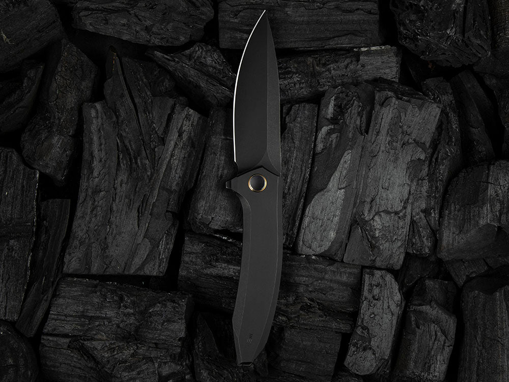 # ** HERE NOW ** - WE Knives - WE23070 ACCUMINAL - 3.98 INCH VANAX Blade - Titanium Handle