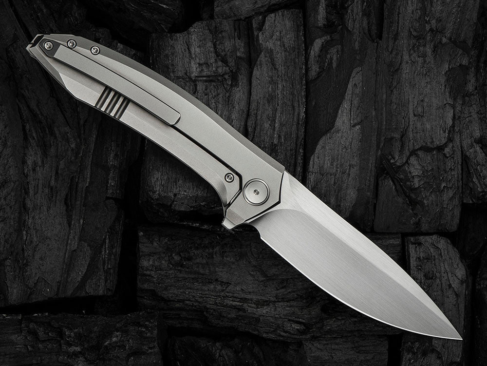 # ** HERE NOW ** - WE Knives - WE23070 ACCUMINAL - 3.98 INCH VANAX Blade - Titanium Handle