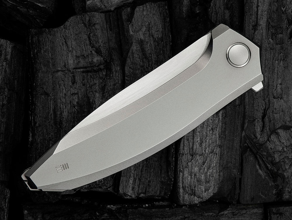# ** HERE NOW ** - WE Knives - WE23070 ACCUMINAL - 3.98 INCH VANAX Blade - Titanium Handle