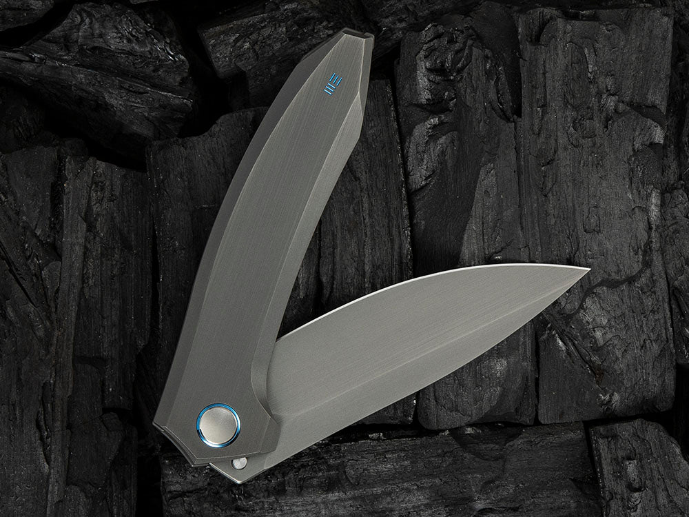 # ** HERE NOW ** - WE Knives - WE23070 ACCUMINAL - 3.98 INCH VANAX Blade - Titanium Handle