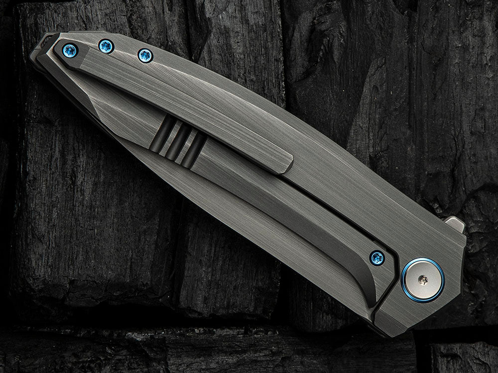 # ** HERE NOW ** - WE Knives - WE23070 ACCUMINAL - 3.98 INCH VANAX Blade - Titanium Handle