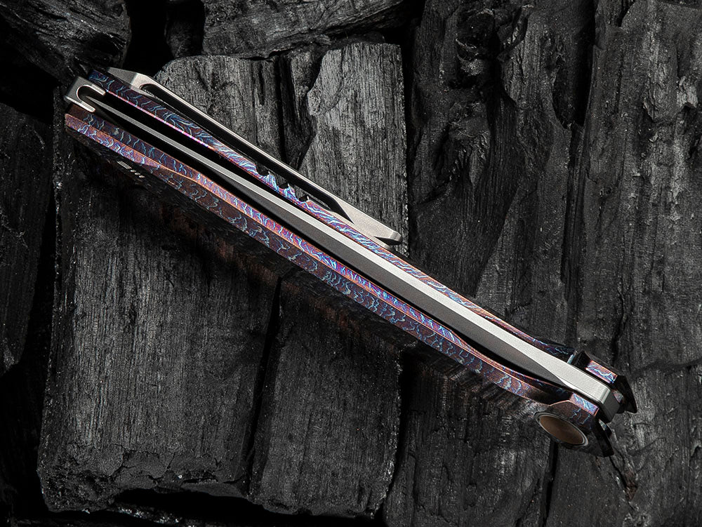 # ** HERE NOW ** - WE Knives - WE23070 ACCUMINAL - 3.98 INCH VANAX Blade - Titanium Handle