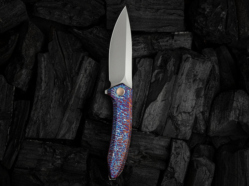 # ** HERE NOW ** - WE Knives - WE23070 ACCUMINAL - 3.98 INCH VANAX Blade - Titanium Handle