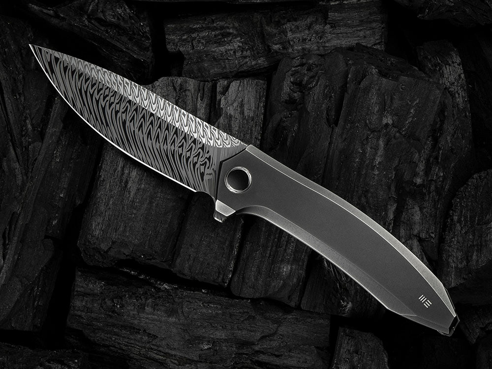 # ** HERE NOW ** - WE Knives - WE23070 ACCUMINAL - 3.98 INCH VANAX Blade - Titanium Handle