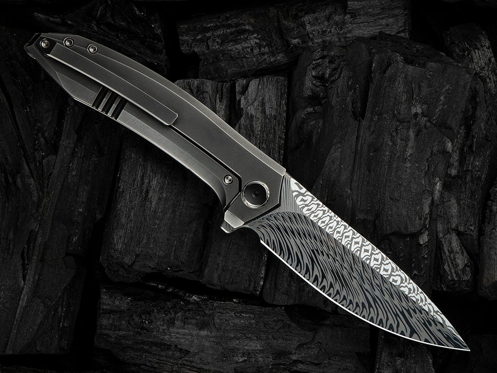 # ** HERE NOW ** - WE Knives - WE23070 ACCUMINAL - 3.98 INCH VANAX Blade - Titanium Handle