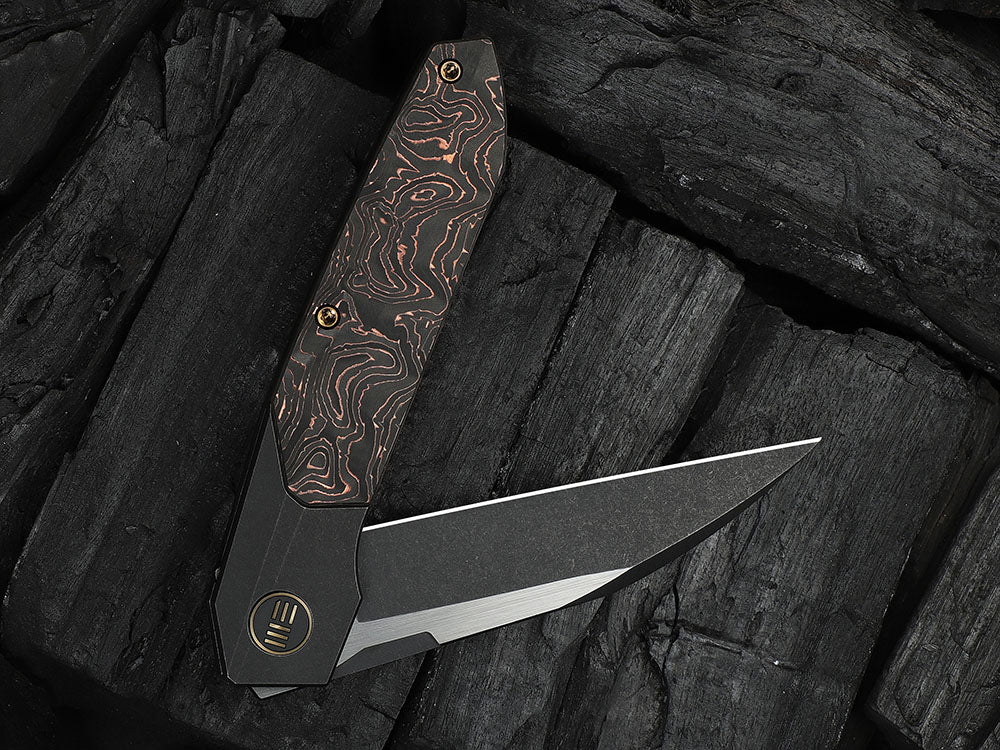 # ** HERE NOW ** - WE Knives - WE24007 Brr15 - 3.25 INCH M390 Blade - Titanium Handle - Rafal Brzeski