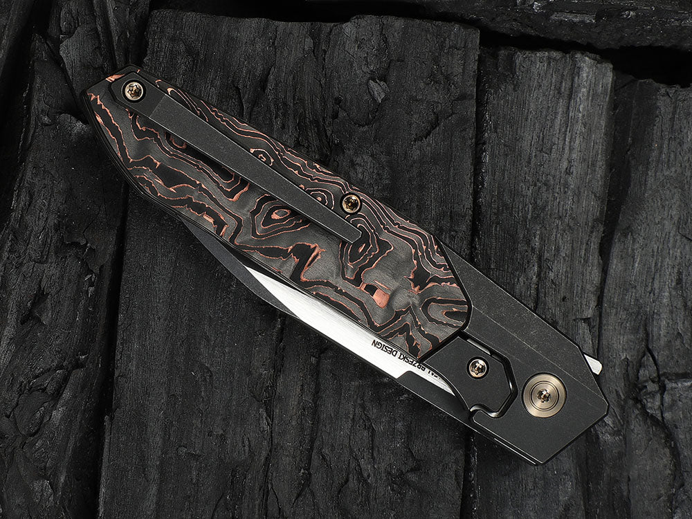 # ** HERE NOW ** - WE Knives - WE24007 Brr15 - 3.25 INCH M390 Blade - Titanium Handle - Rafal Brzeski