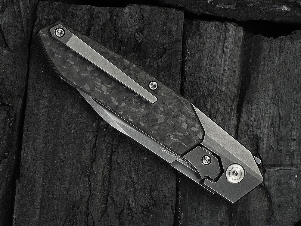 # ** HERE NOW ** - WE Knives - WE24007 Brr15 - 3.25 INCH M390 Blade - Titanium Handle - Rafal Brzeski