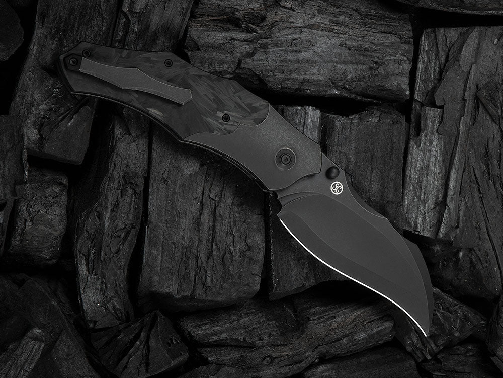 # ** HERE NOW ** - WE Knives - WE24042 ORC BOSS - 3.82 INCH 20CV Blade - Titanium Handle - Grant Chambers Design