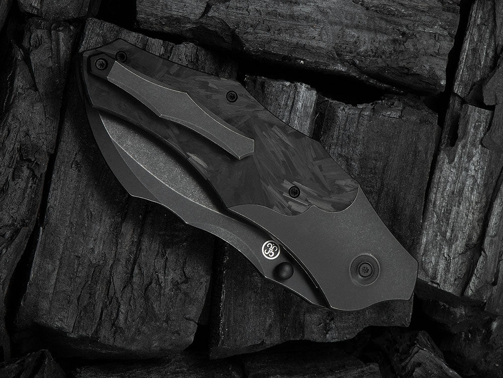 # ** HERE NOW ** - WE Knives - WE24042 ORC BOSS - 3.82 INCH 20CV Blade - Titanium Handle - Grant Chambers Design