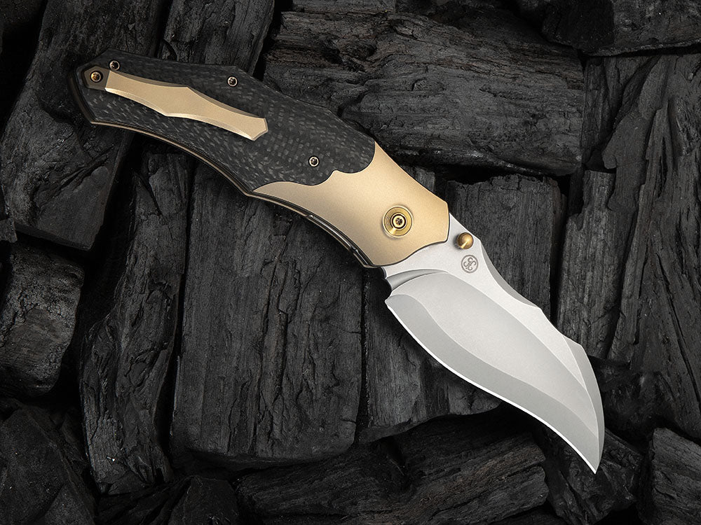 # ** HERE NOW ** - WE Knives - WE24042 ORC BOSS - 3.82 INCH 20CV Blade - Titanium Handle - Grant Chambers Design
