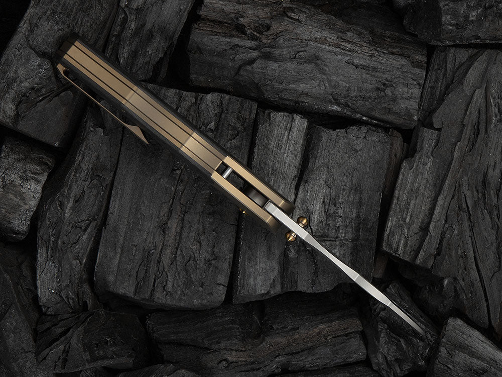 # ** HERE NOW ** - WE Knives - WE24042 ORC BOSS - 3.82 INCH 20CV Blade - Titanium Handle - Grant Chambers Design