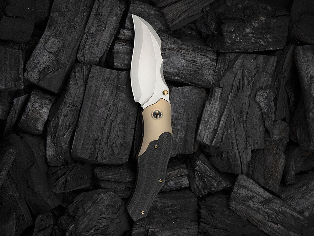 # ** HERE NOW ** - WE Knives - WE24042 ORC BOSS - 3.82 INCH 20CV Blade - Titanium Handle - Grant Chambers Design