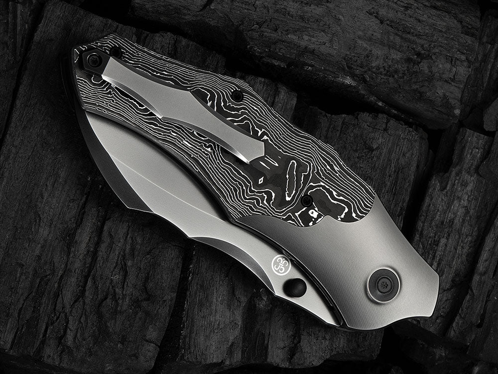 # ** HERE NOW ** - WE Knives - WE24042 ORC BOSS - 3.82 INCH 20CV Blade - Titanium Handle - Grant Chambers Design
