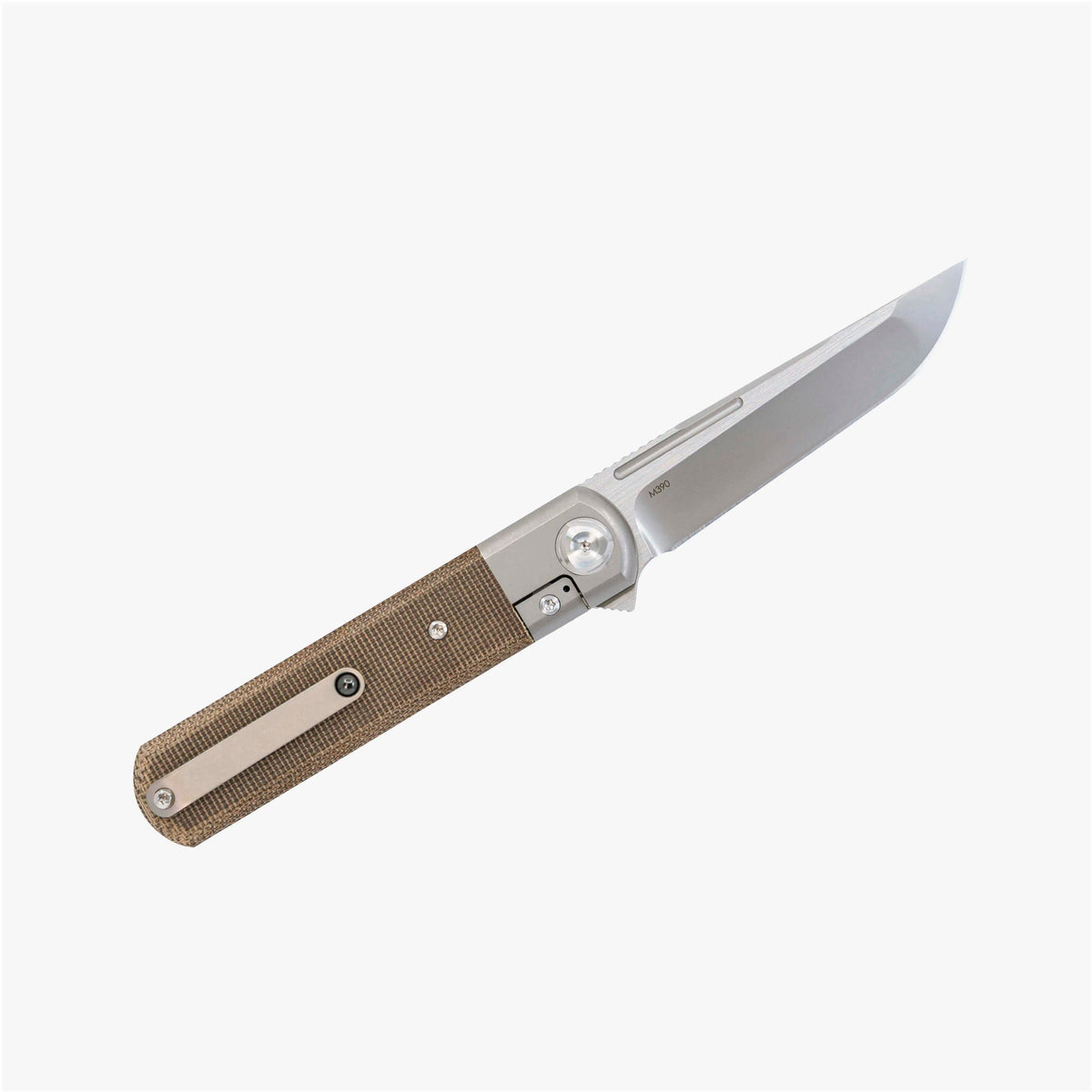 # ** ALMOST GONE ** Liong Mah - T-1 TANTO - M390 Blade - Mokuti - Fat Carbon - Titanium Handles - LIMITED EDITION