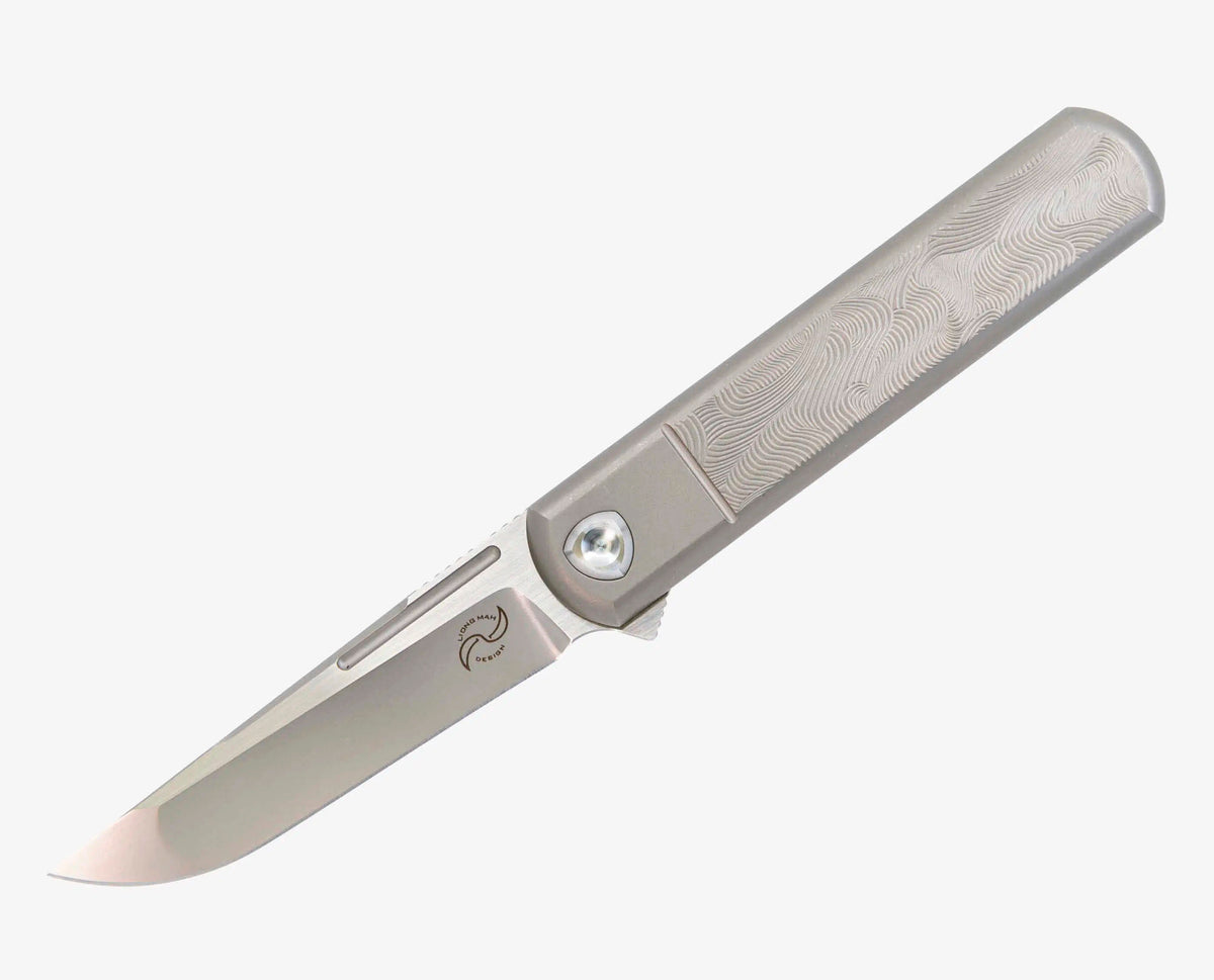 # ** ALMOST GONE ** Liong Mah - T-1 TANTO - M390 Blade - Mokuti - Fat Carbon - Titanium Handles - LIMITED EDITION