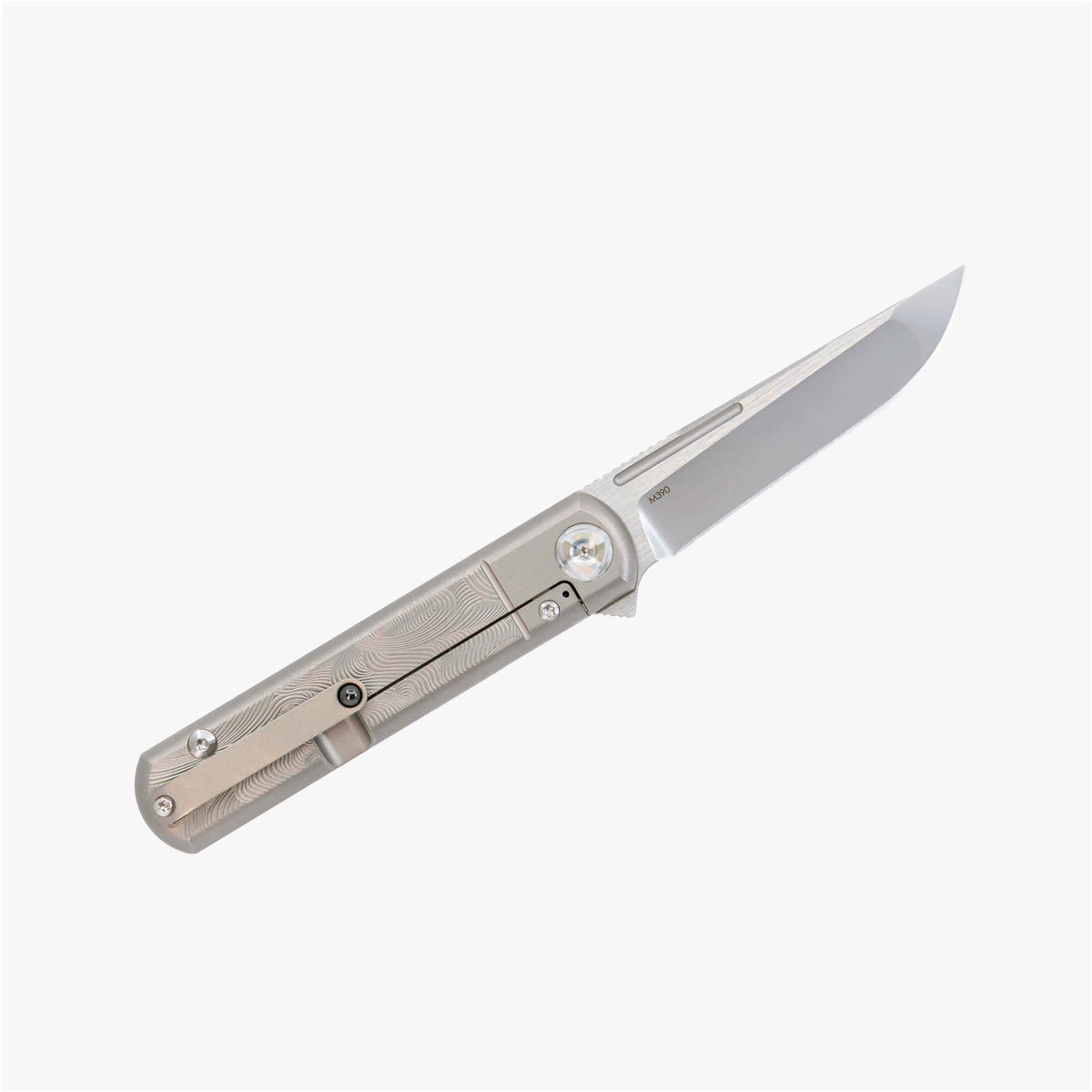 # ** ALMOST GONE ** Liong Mah - T-1 TANTO - M390 Blade - Mokuti - Fat Carbon - Titanium Handles - LIMITED EDITION