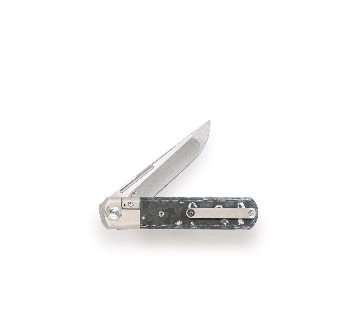 # ** ALMOST GONE ** Liong Mah - T-1 TANTO - M390 Blade - Mokuti - Fat Carbon - Titanium Handles - LIMITED EDITION