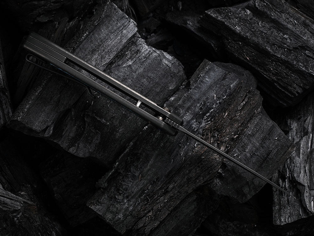 # ** HERE NOW ** WE Knife - WE19002 KITEFIN - Button Lock - 20CV Blade - Carbon Fiber & Titanium Handle - True Talon