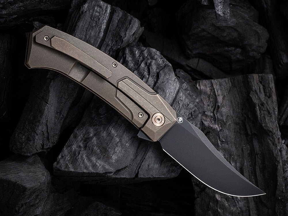 ** CANCELLED LAY BUY SALE ** - WE Knives - WE21015 SHUDDAN - 3.4 INCH 20CV Blade - Titanium Handle - Rafal Brzeski