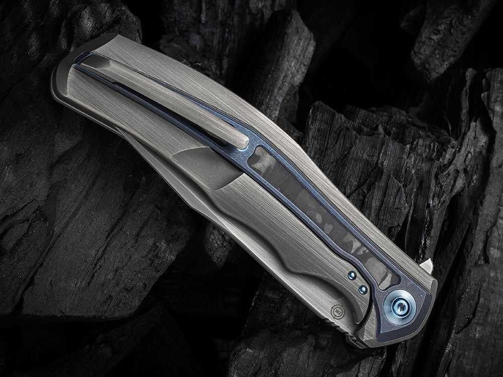 # ** HERE NOW ** WE Knife - WE22016 ZONDA - 20CV Blade - Titanium Handle - KELLEN BOGARDUS DESIGN - True Talon
