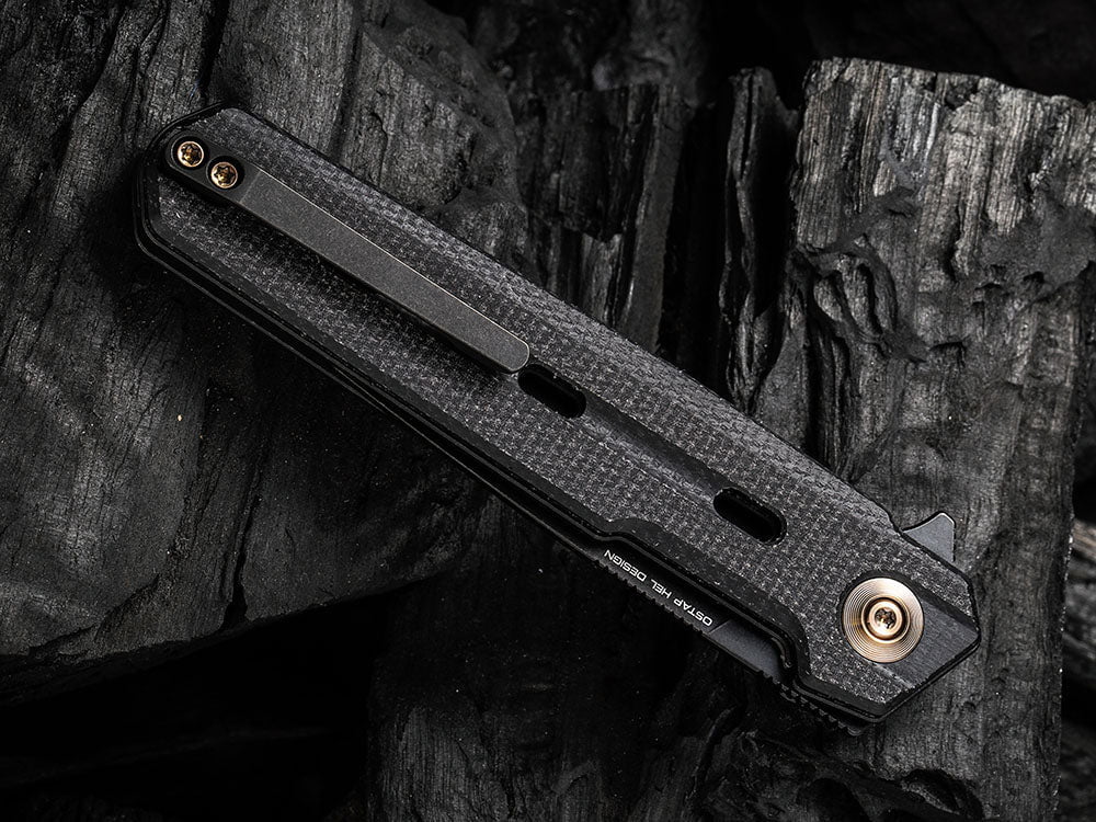 # ** HERE NOW ** WE Knife - WE22026 NAVO - 20CV Blade - Titanium Handle - OSTAP HEL DESIGN - True Talon