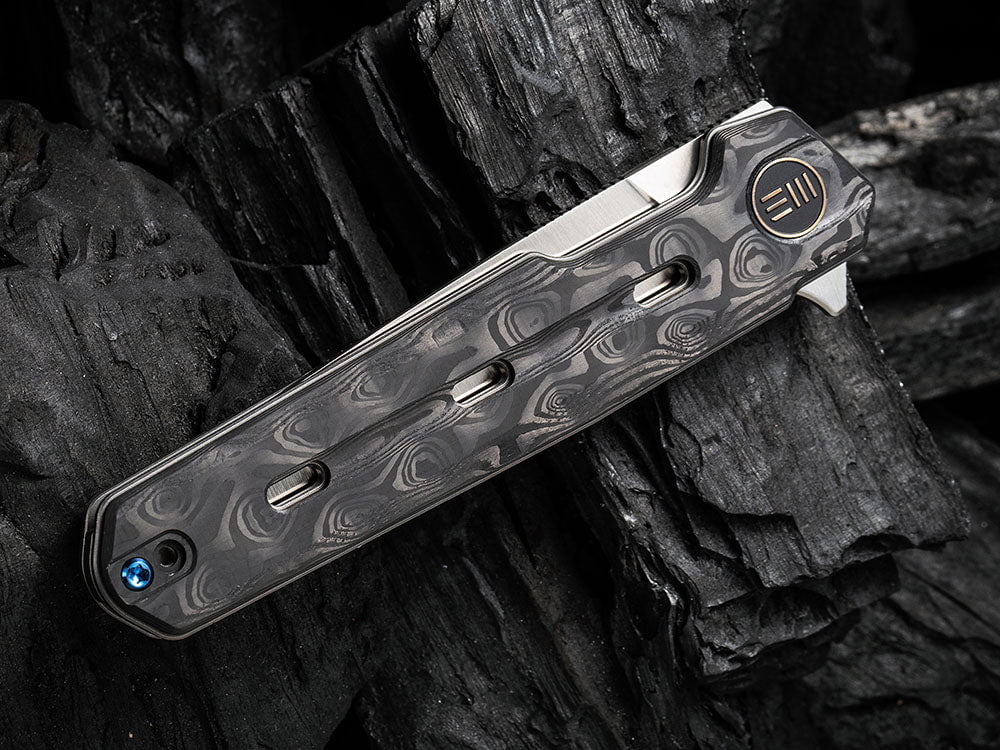 # ** HERE NOW ** WE Knife - WE22026 NAVO - 20CV Blade - Titanium Handle - OSTAP HEL DESIGN - True Talon