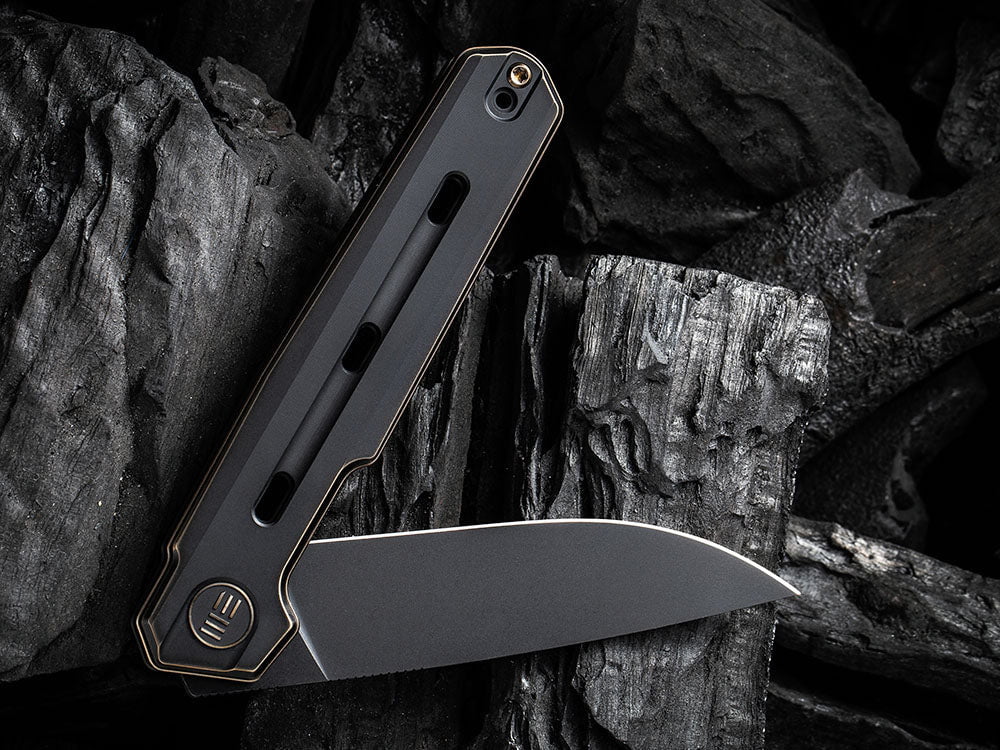 # ** HERE NOW ** WE Knife - WE22026 NAVO - 20CV Blade - Titanium Handle - OSTAP HEL DESIGN - True Talon