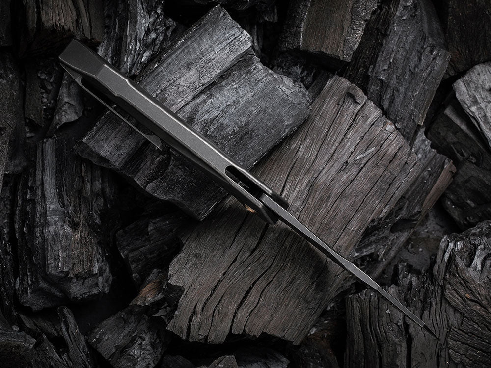 # ** HERE NOW ** WE Knife - WE22028 SOLID - 20CV Blade - Integral Titanium Handle - GTC DESIGN - True Talon