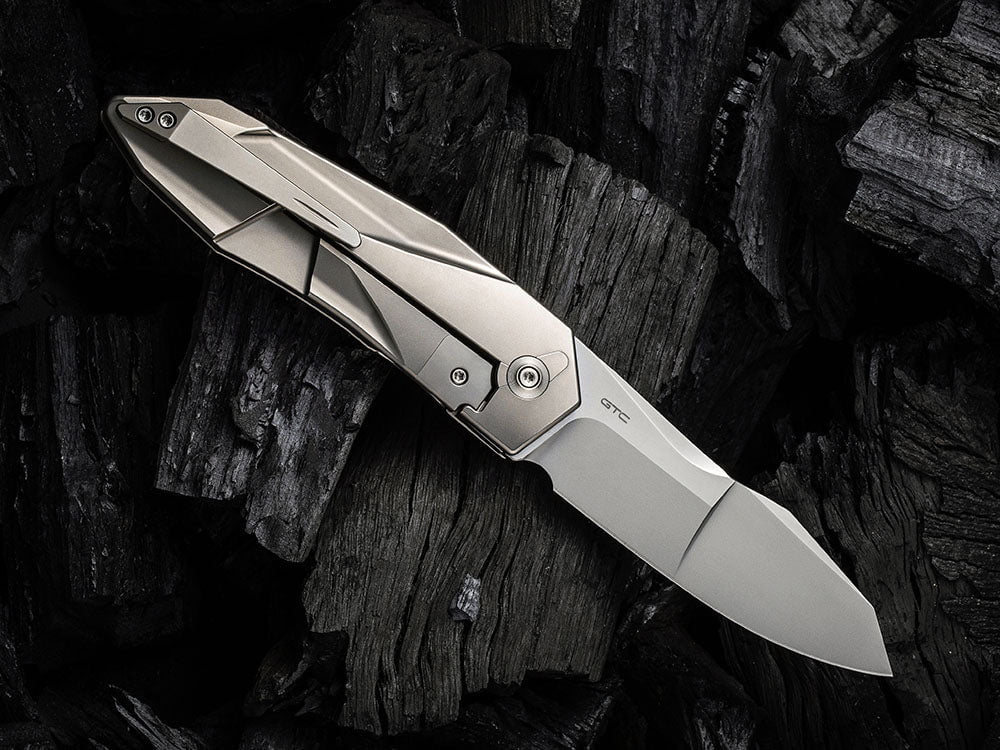 # ** HERE NOW ** WE Knife - WE22028 SOLID - 20CV Blade - Integral Titanium Handle - GTC DESIGN - True Talon