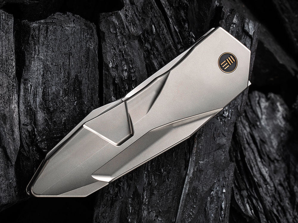 # ** HERE NOW ** WE Knife - WE22028 SOLID - 20CV Blade - Integral Titanium Handle - GTC DESIGN - True Talon