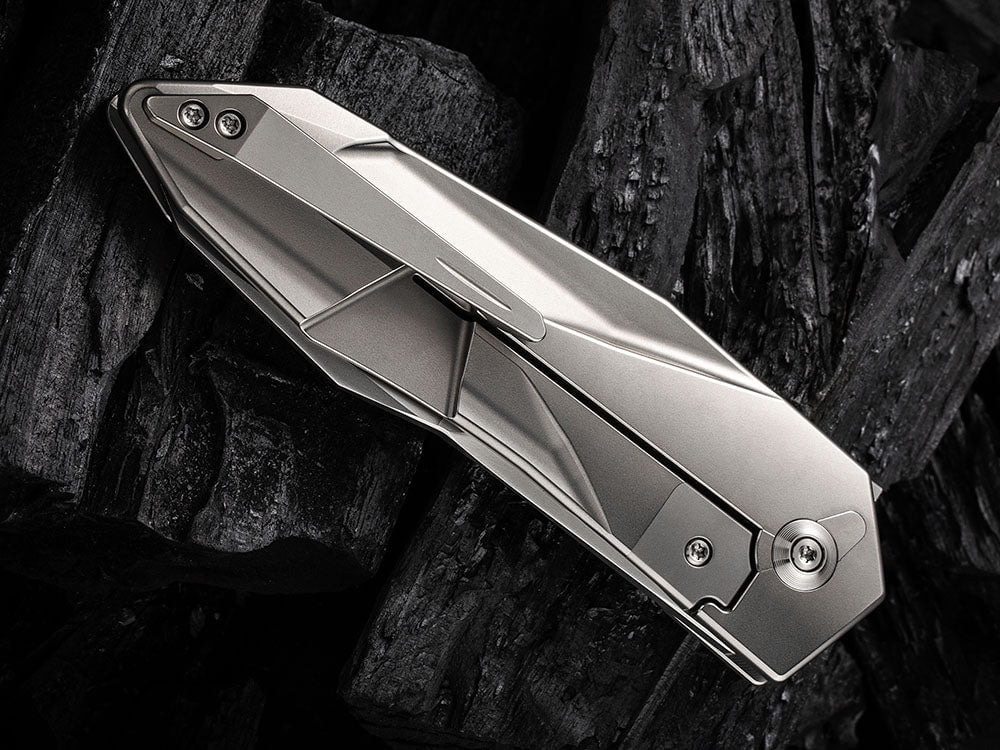 # ** HERE NOW ** WE Knife - WE22028 SOLID - 20CV Blade - Integral Titanium Handle - GTC DESIGN - True Talon