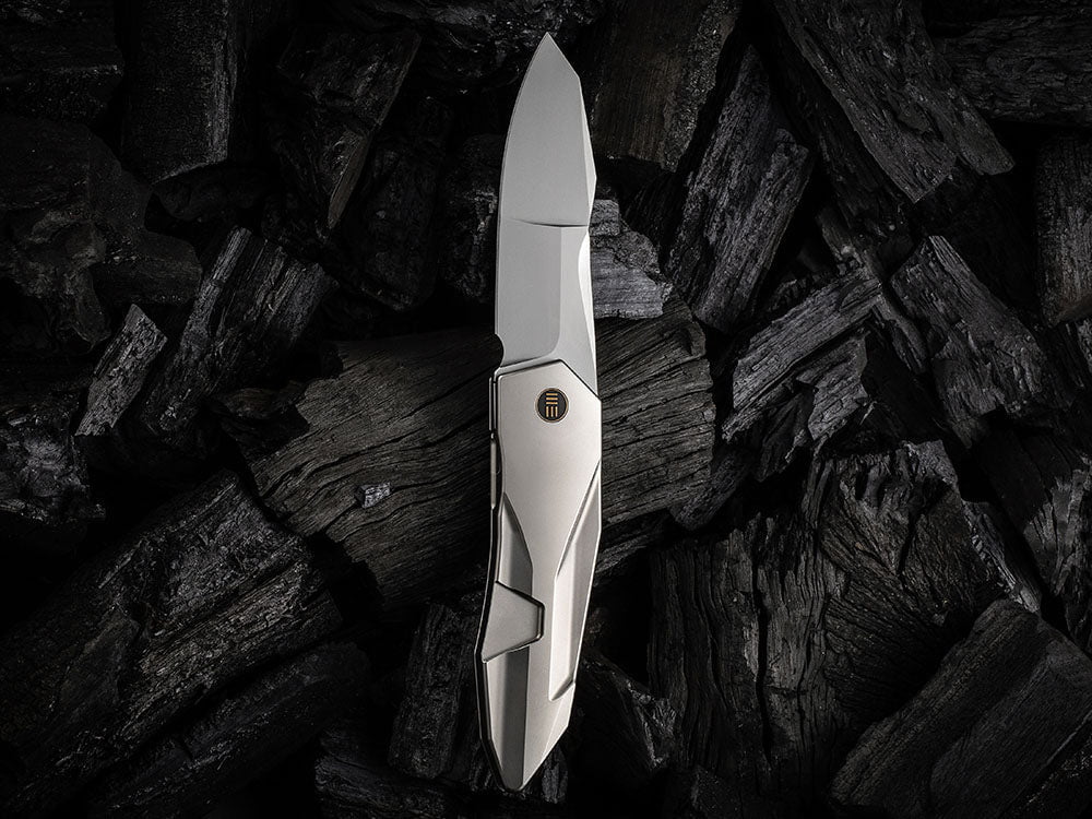 # ** HERE NOW ** WE Knife - WE22028 SOLID - 20CV Blade - Integral Titanium Handle - GTC DESIGN - True Talon